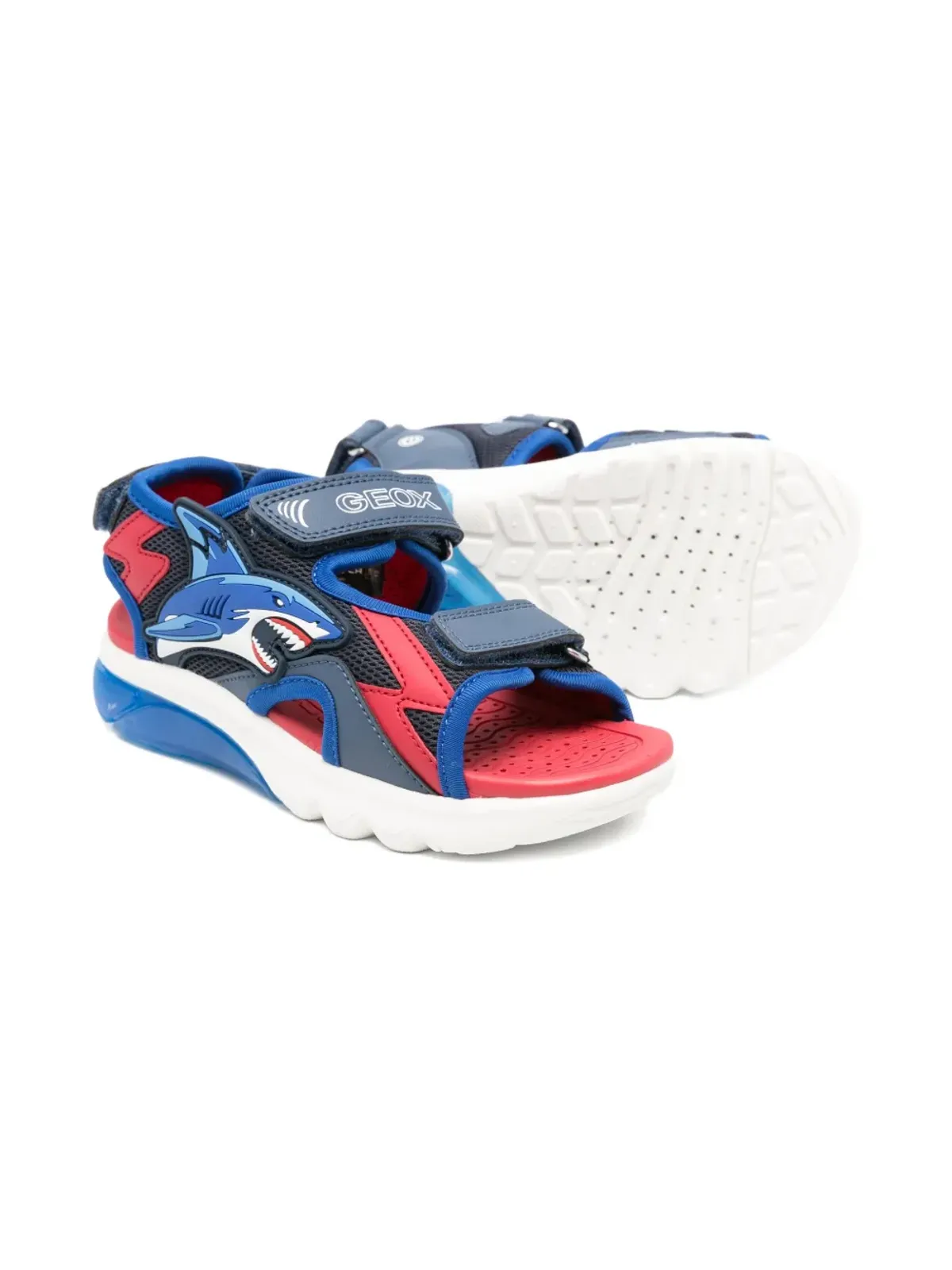 Geox Kids Ciberdron シャークパッチ サンダル - 画像2