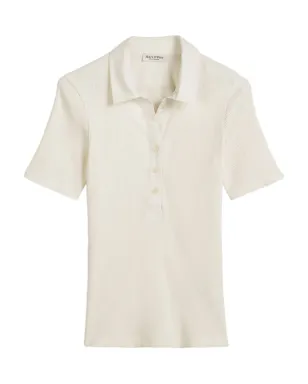 Marc O'Polo リブ編みポロトップ - サムネイル1
