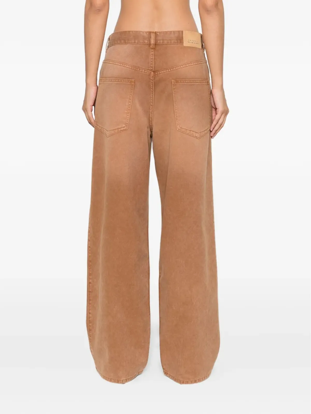 ISABEL MARANT プリーツコットンストレートジーンズ - 画像4