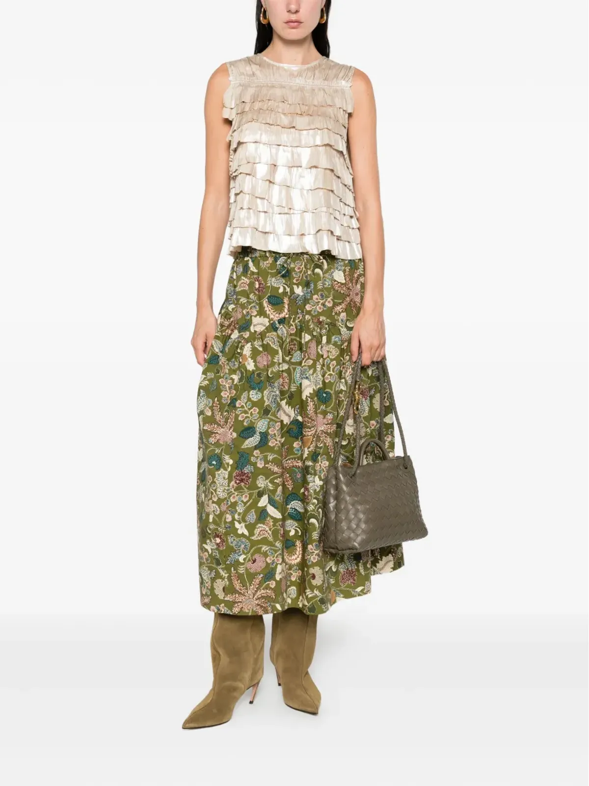 Ulla Johnson クイン レイヤード ラッフルドトップ - 画像2