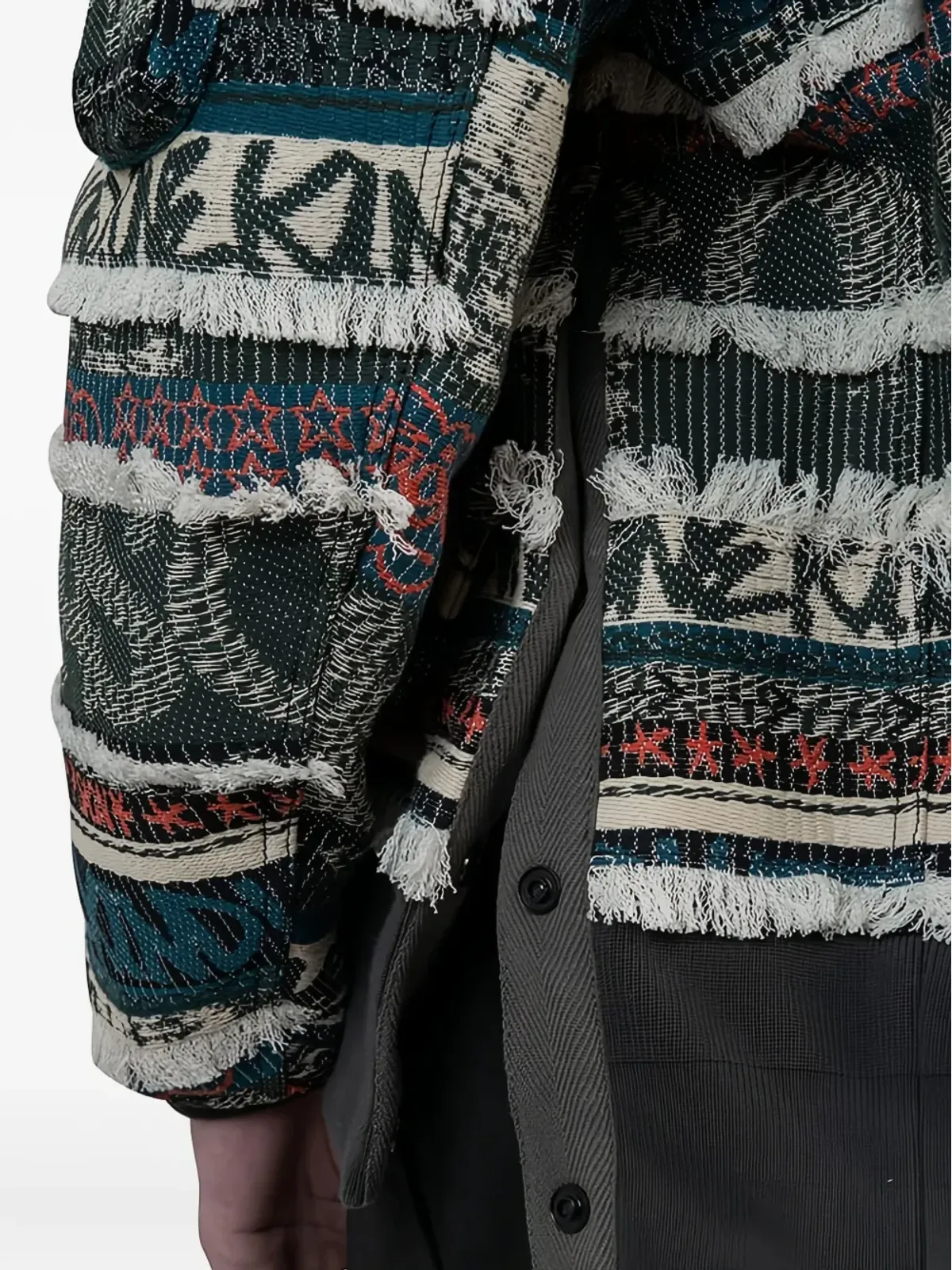sacai ジャカード柄ボンバージャケット - 画像4
