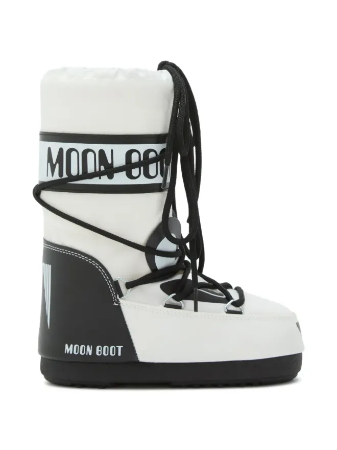 Moon Boot Kids Moon Boot Kids パンダプリント レースアップ ブーツの商品画像