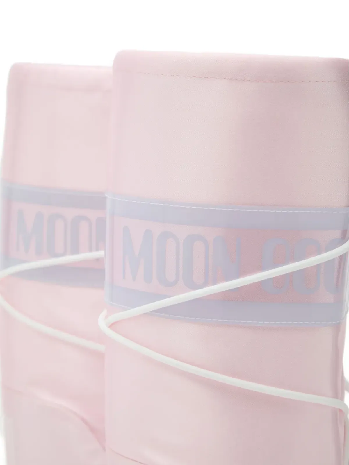 Moon Boot Kids ムーンブーツ キッズ サテン レースアップ ブーツ ピンク - 画像4