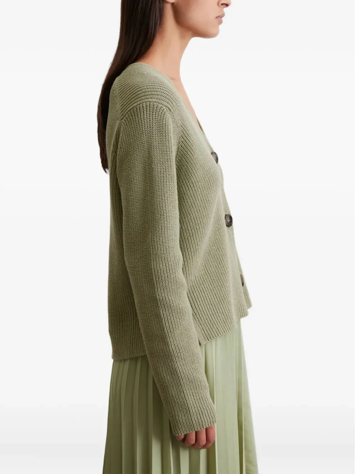 Marc O'Polo ボタンフロント リブ編みカーディガン - 画像5