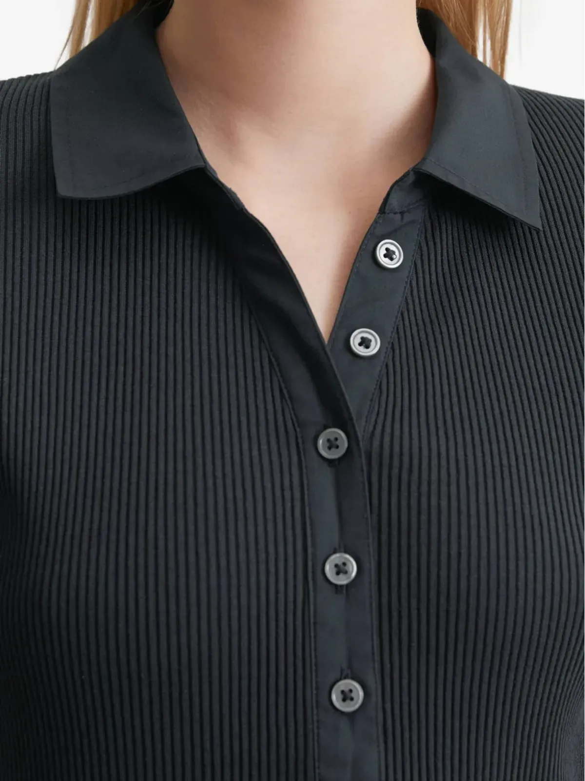 Marc O'Polo リブ編みポロシャツ - 画像5