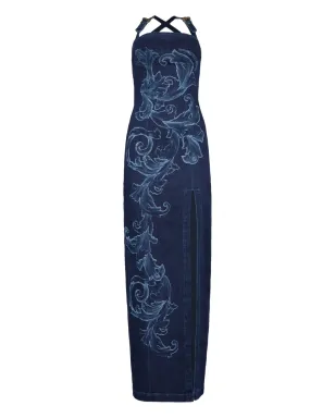 Versace Jeans Couture バロック装飾デニムドレス - サムネイル1