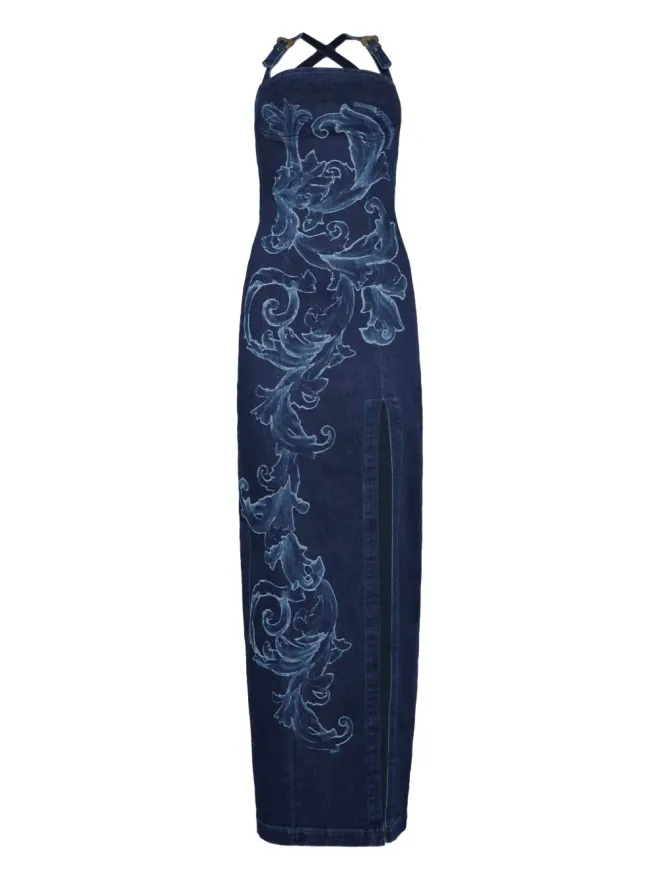Versace Jeans Couture Versace Jeans Couture バロック装飾デニムドレスの商品画像