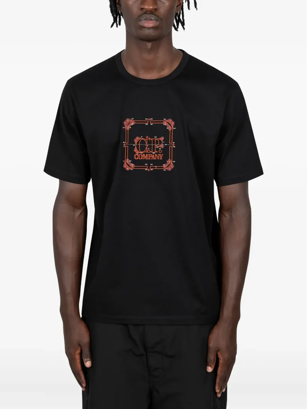C.P. Company スクエアロゴTシャツ - 画像1