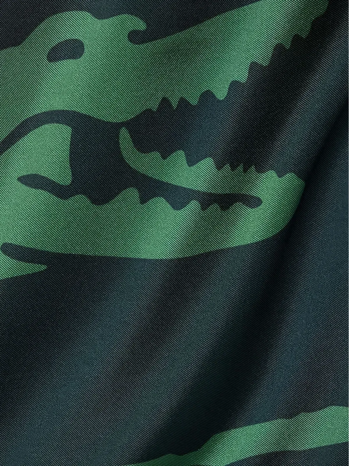 Lacoste クロコダイル柄シルクスカーフ - 画像2