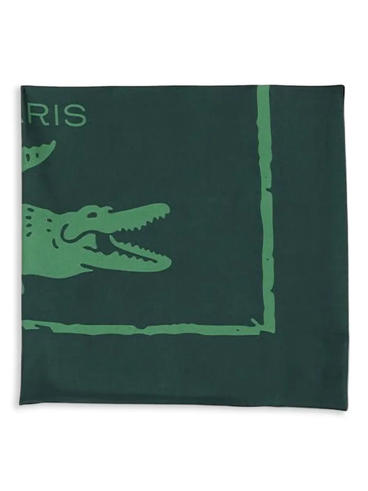 Lacoste クロコダイル柄シルクスカーフ - 画像3