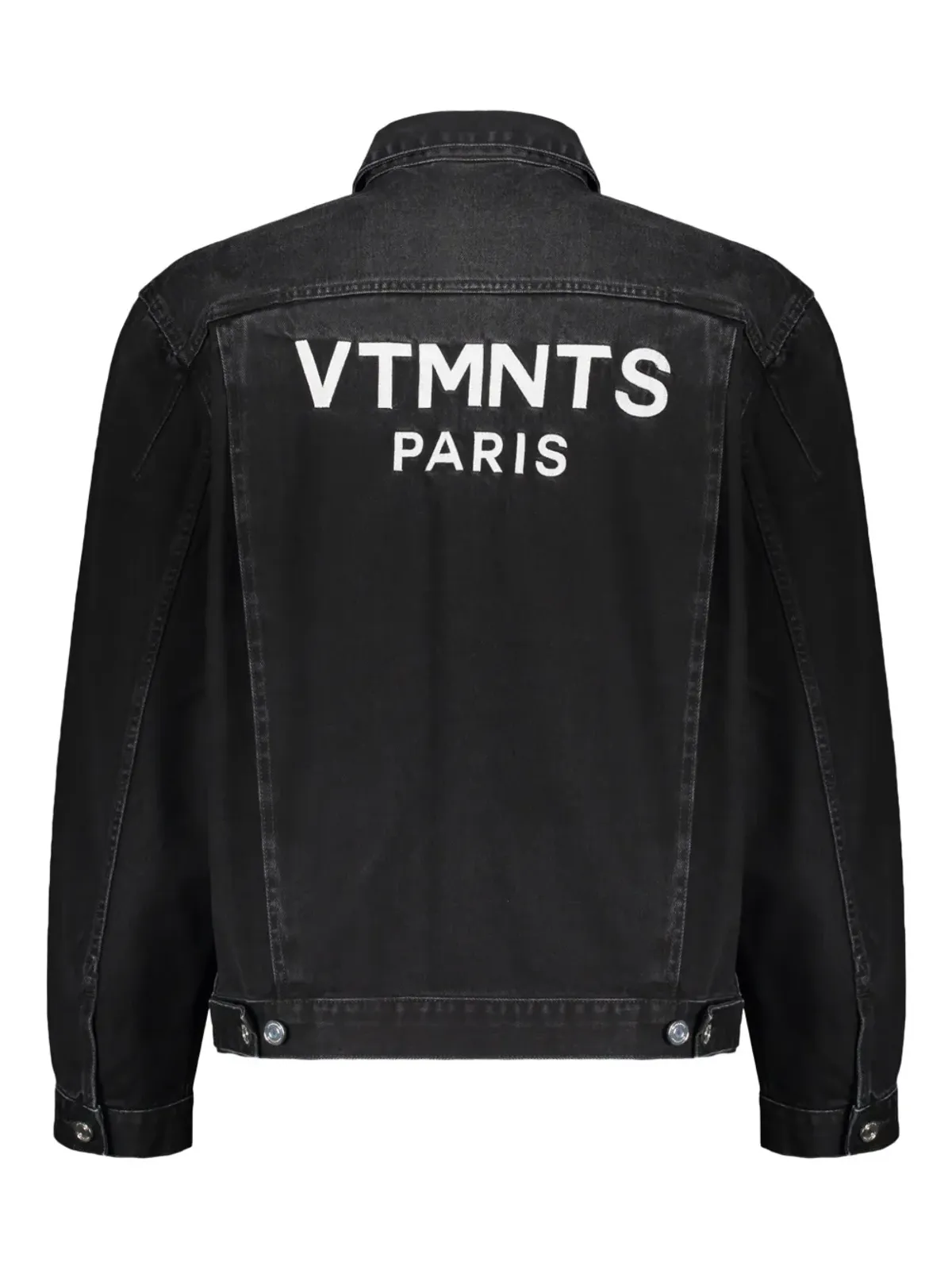 VETEMENTS ロゴプリント コットン デニムジャケット - 画像2