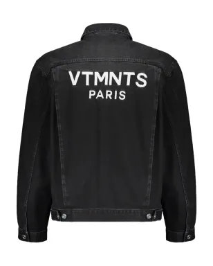 VETEMENTS ロゴプリント コットン デニムジャケット - サムネイル2