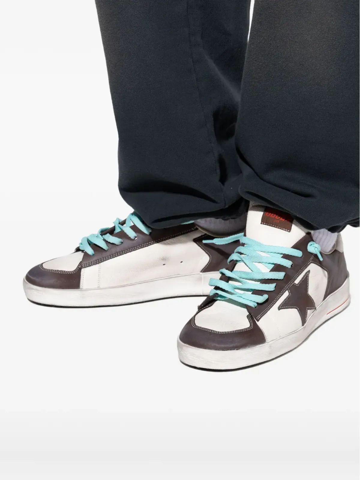 Golden Goose スター・ディテール レザー スニーカー - Neutrals - 画像5