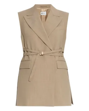 Sportmax ベルト付きウールベスト - サムネイル1
