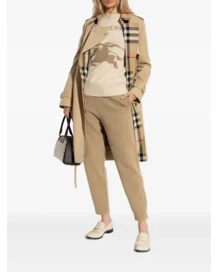 Burberry ベルト付きチェックカラーコート - サムネイル2