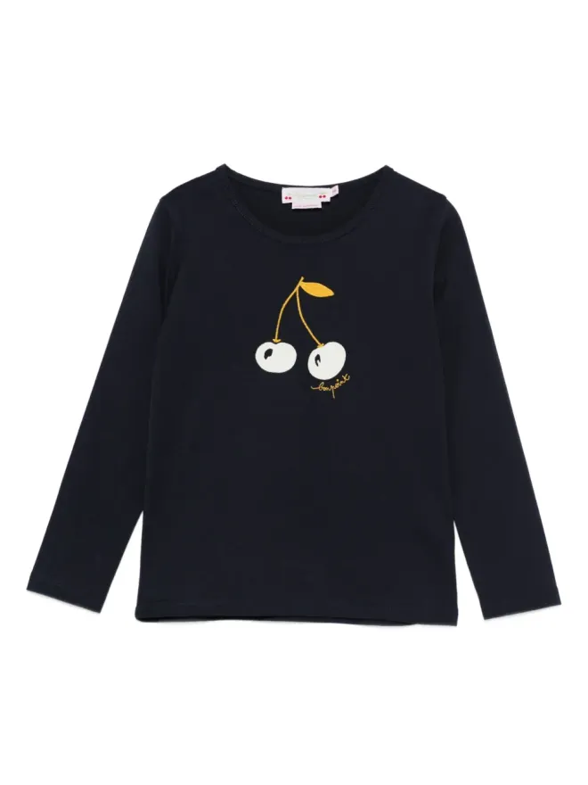 Bonpoint Bonpoint チェリープリント ロングスリーブTシャツの商品画像