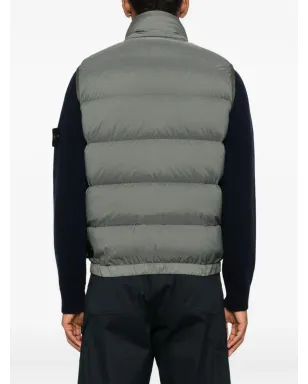 Stone Island シームレス・トンネル・キルテッドジレ グリーン - サムネイル4
