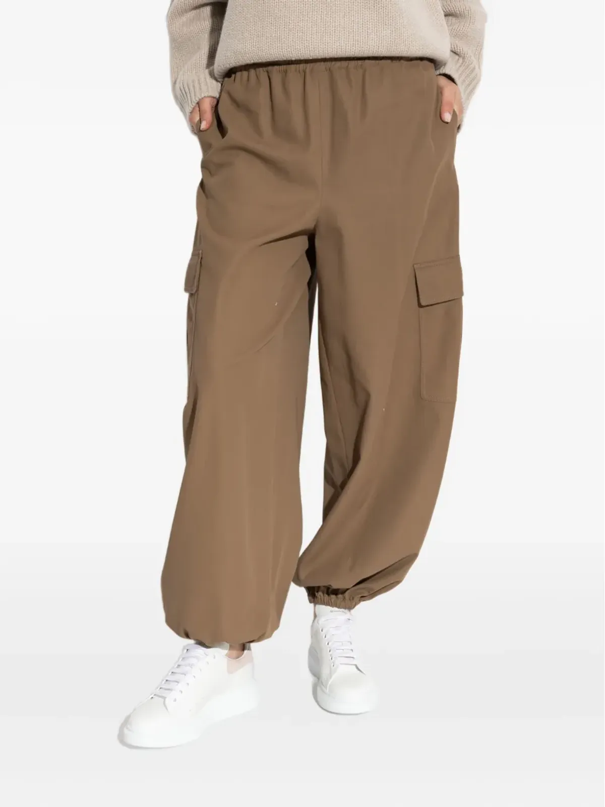 Max Mara グラウコ エラスティックテッド テーパードパンツ - ブラウン - 画像3