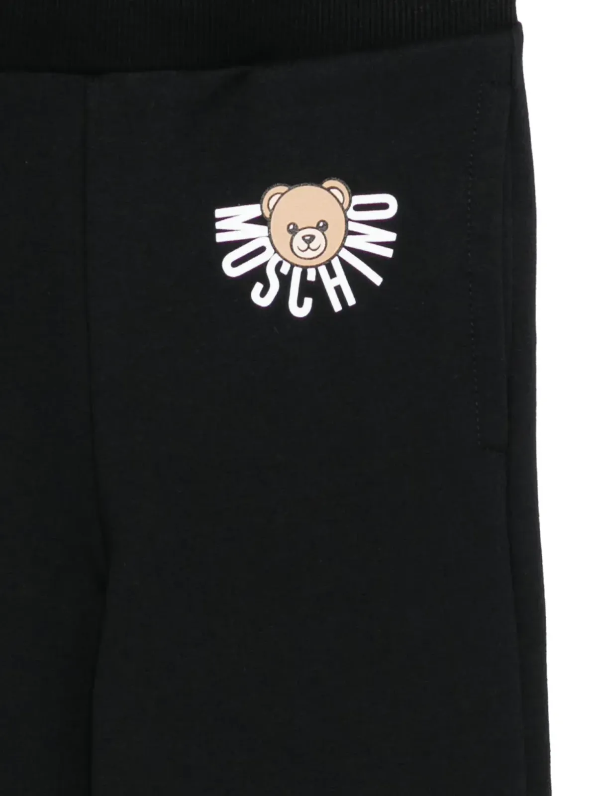 Moschino Kids テディロゴ コットンパンツ - 画像3