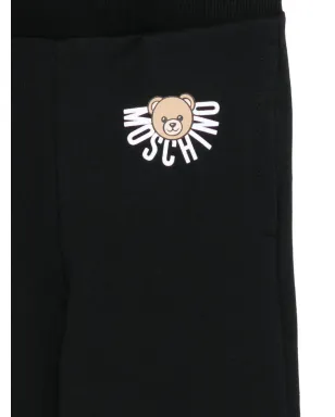 Moschino Kids テディロゴ コットンパンツ - サムネイル3