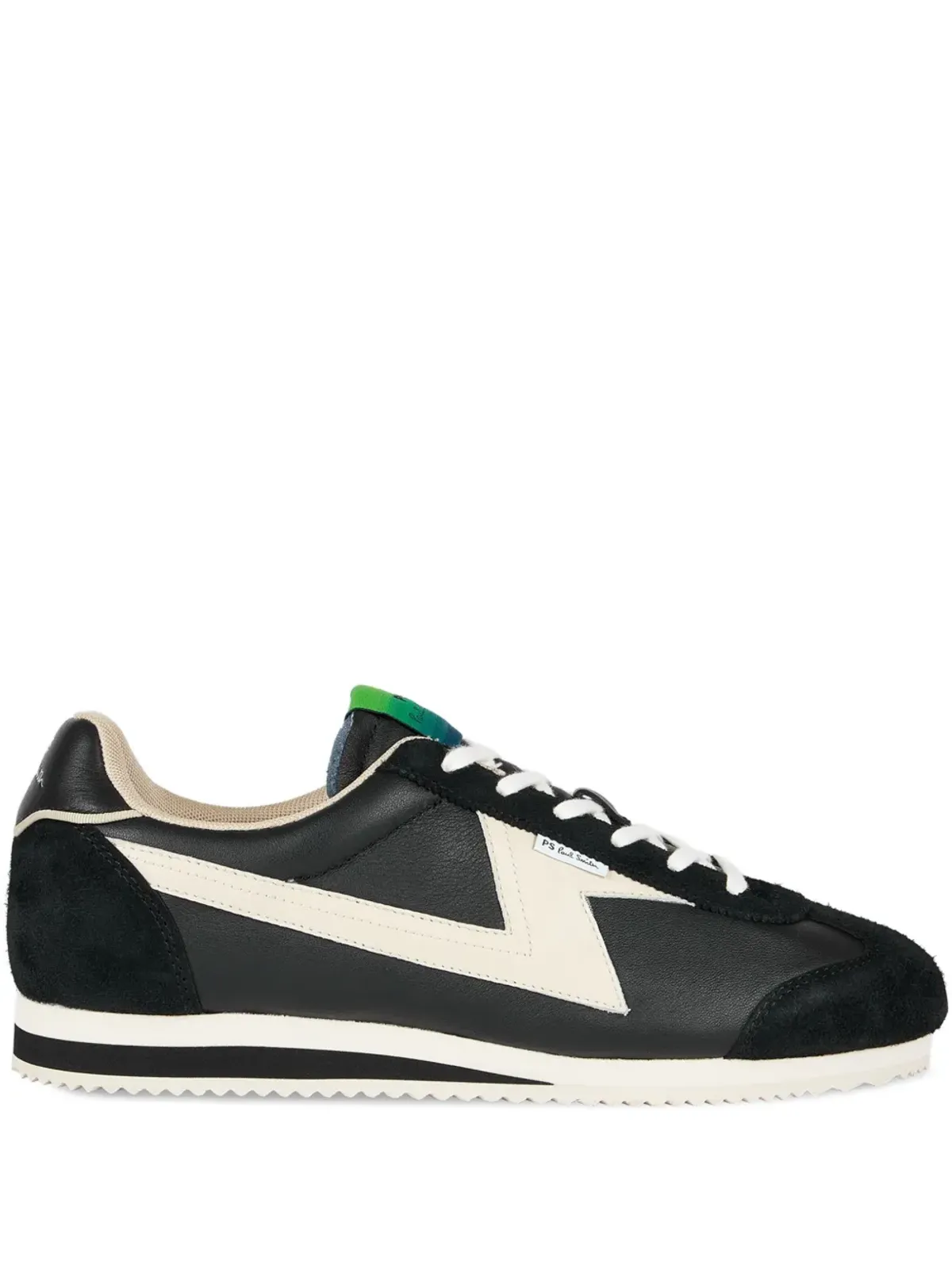 PS Paul Smith アタランタ レザー パネルド スニーカー ブラック - 画像1