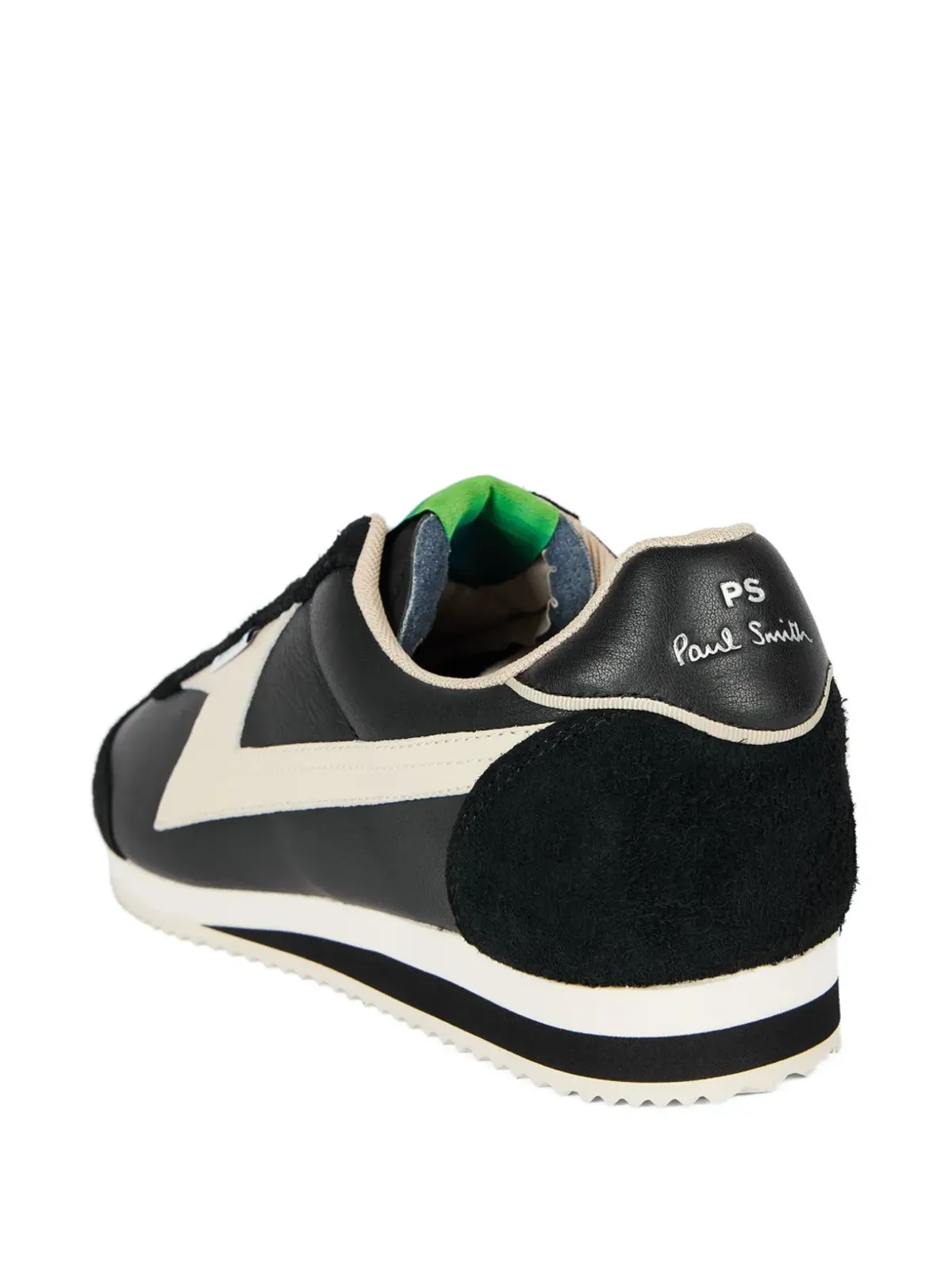 PS Paul Smith アタランタ レザー パネルド スニーカー ブラック - 画像4