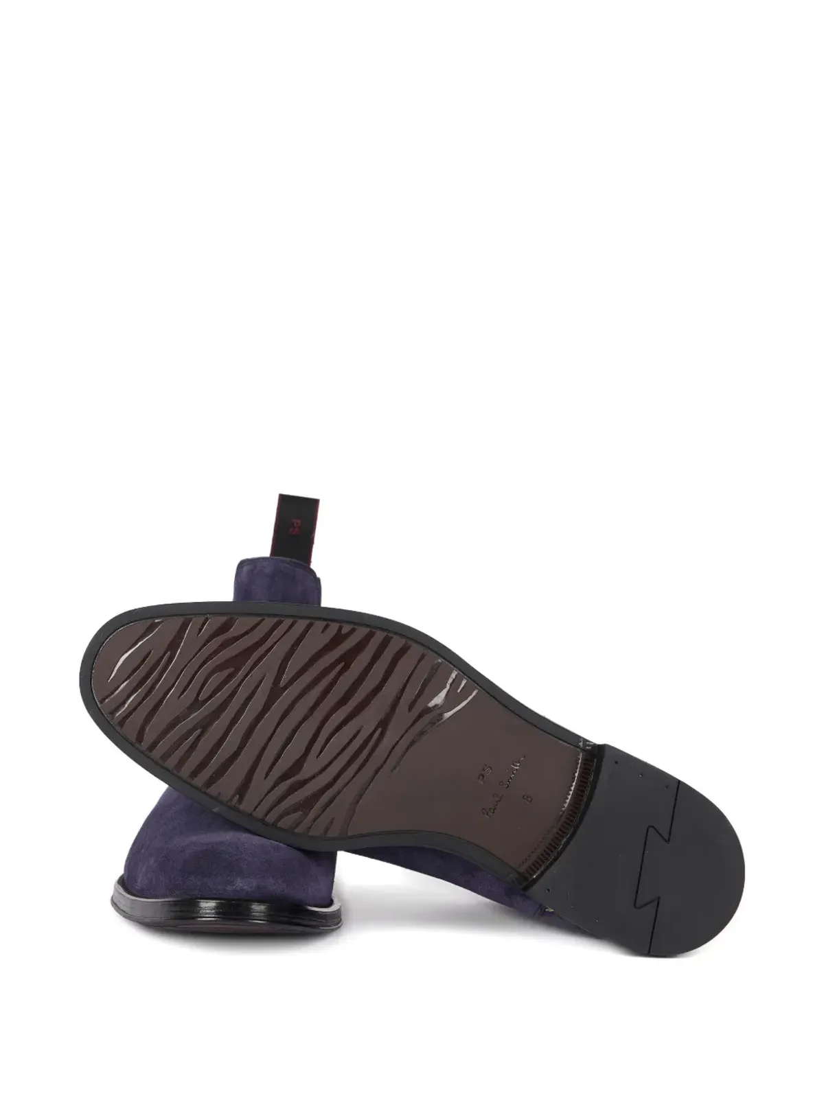 PS Paul Smith エラスティックパネル スエード チェルシーブーツ - ブルー - 画像5