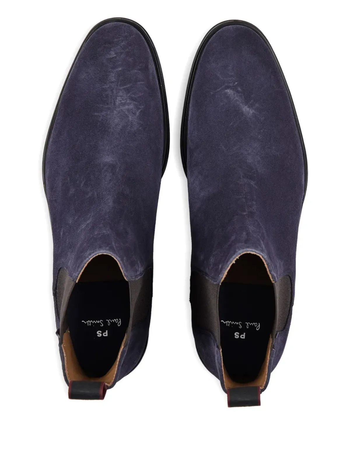 PS Paul Smith エラスティックパネル スエード チェルシーブーツ - ブルー - 画像4