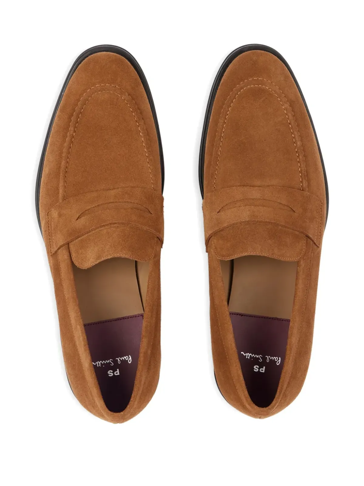 PS Paul Smith スエードパネルドローファー ブラウン - 画像3