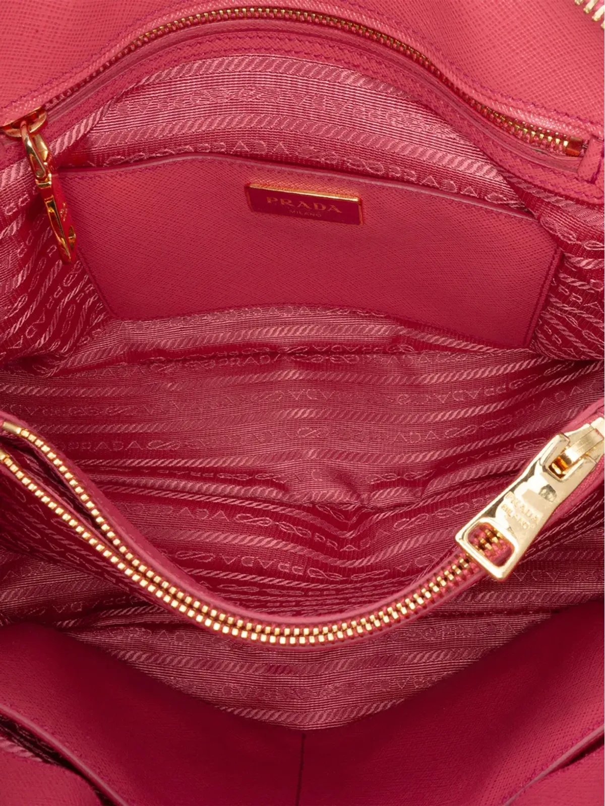 Prada Pre-Owned サフィアーノ Lux プロムナード サッチェル - 画像5