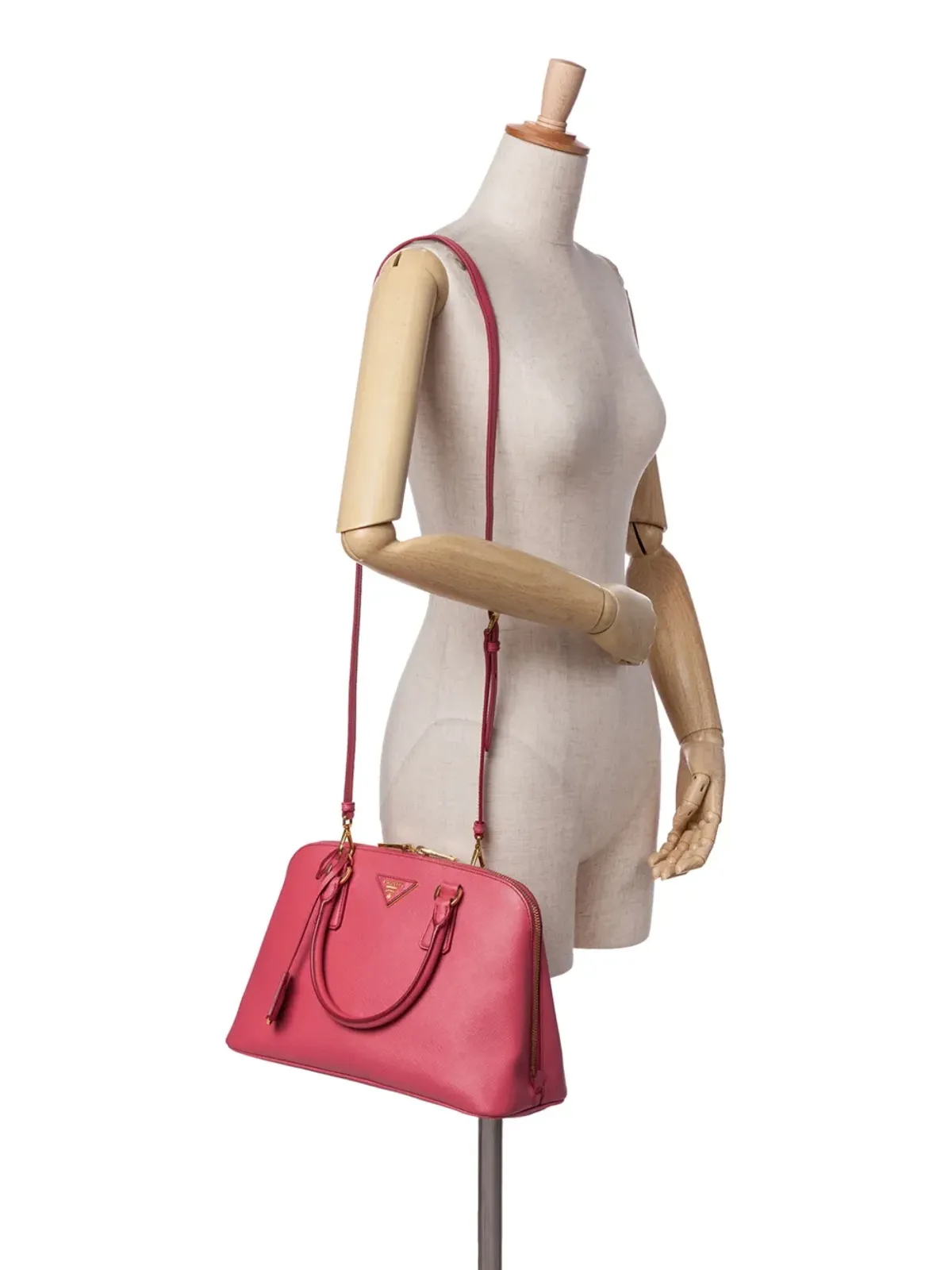 Prada Pre-Owned サフィアーノ Lux プロムナード サッチェル - 画像2