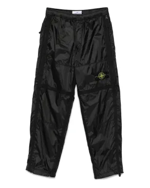 Stone Island パネルドジップディテール トラウザー - ブラック - サムネイル1