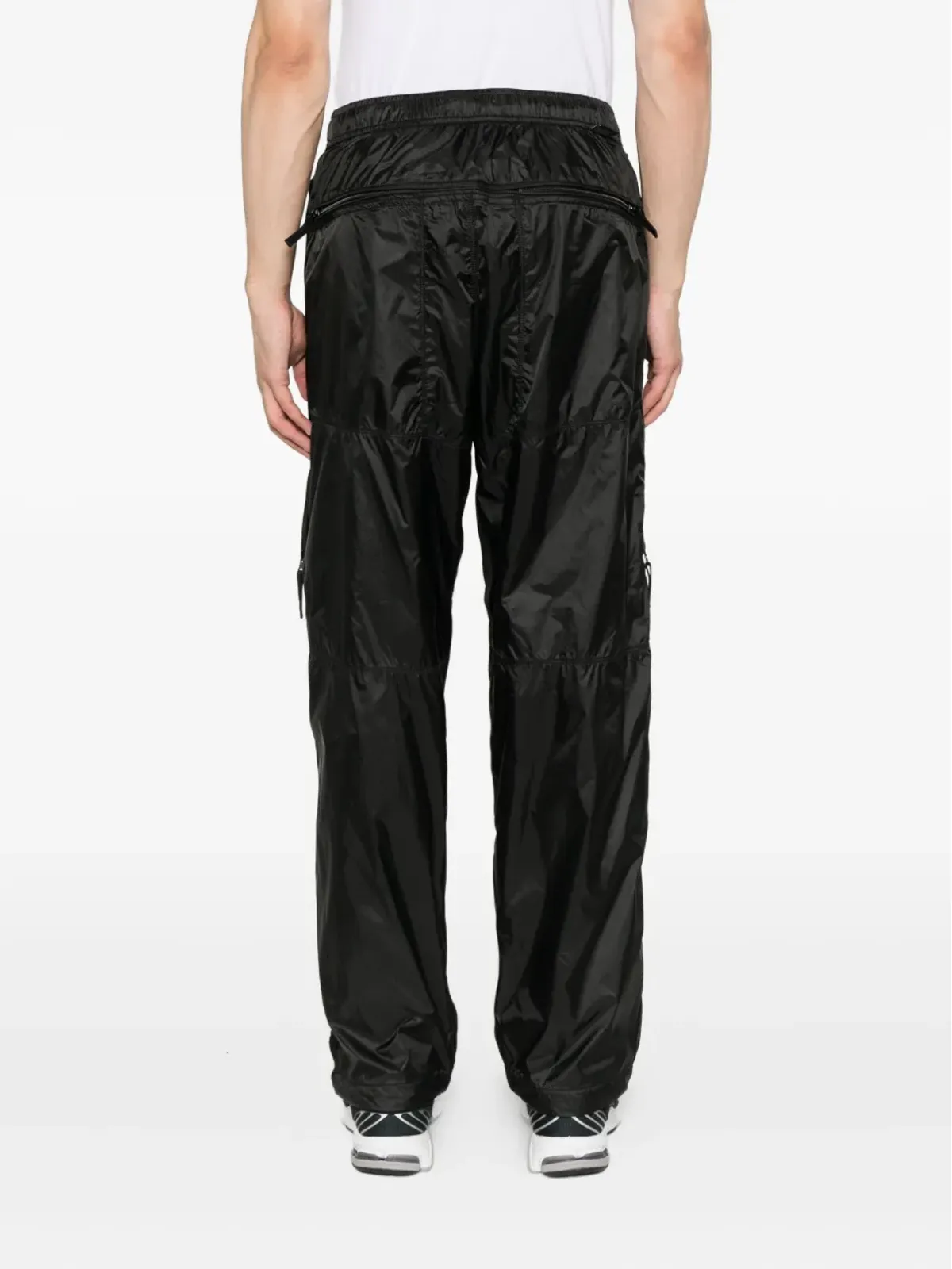 Stone Island パネルドジップディテール トラウザー - ブラック - 画像4