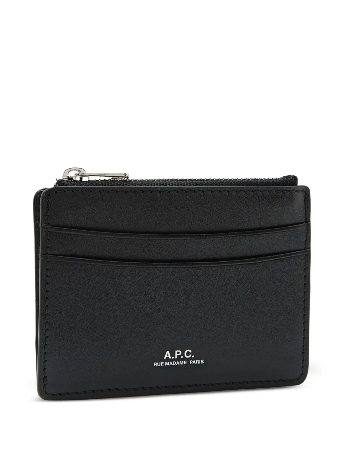 A.P.C. ジップトップ カードホルダー - ブラック - 画像3