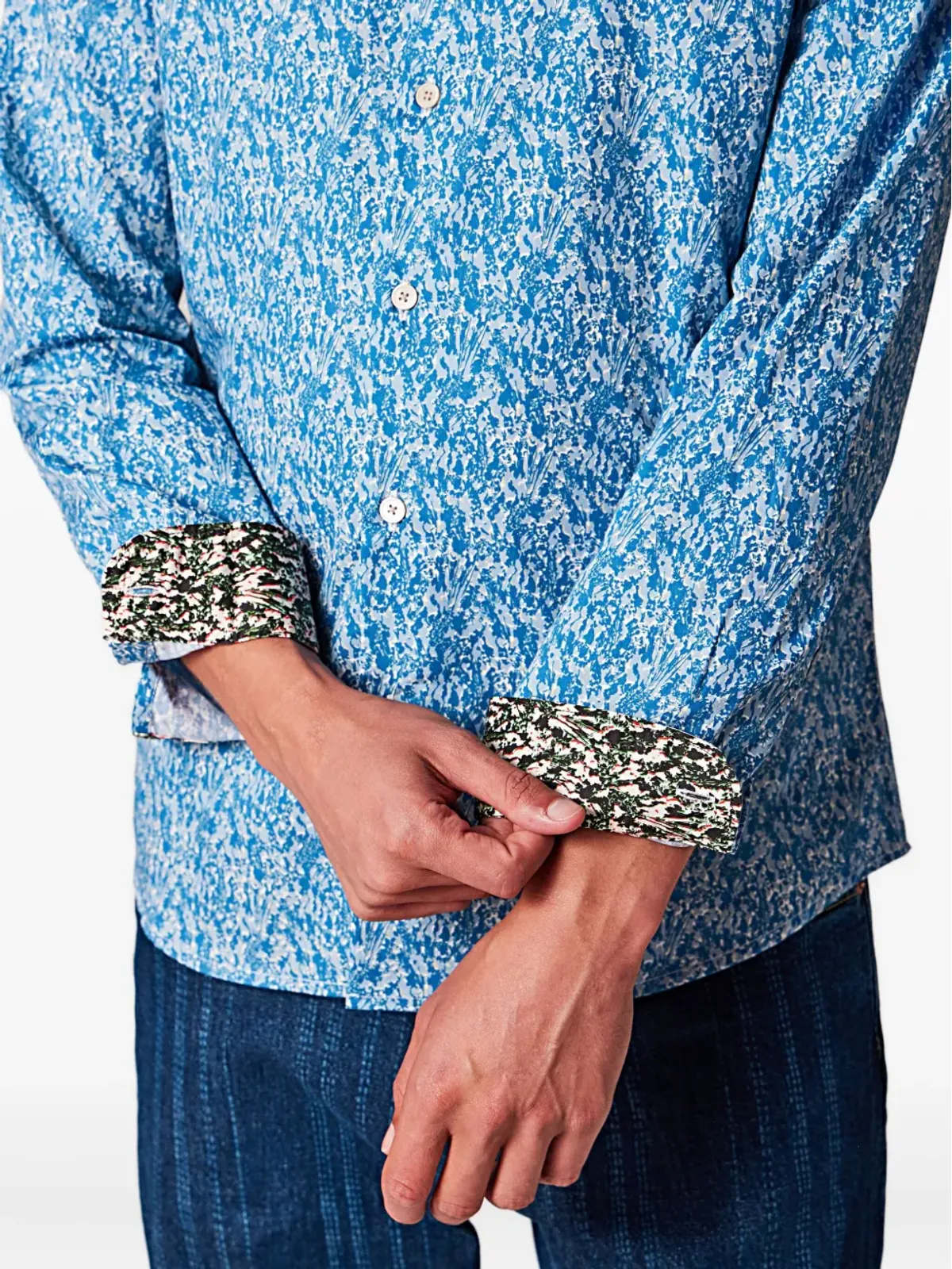 PS Paul Smith ヤロー ボタン付き花柄シャツ - 画像5