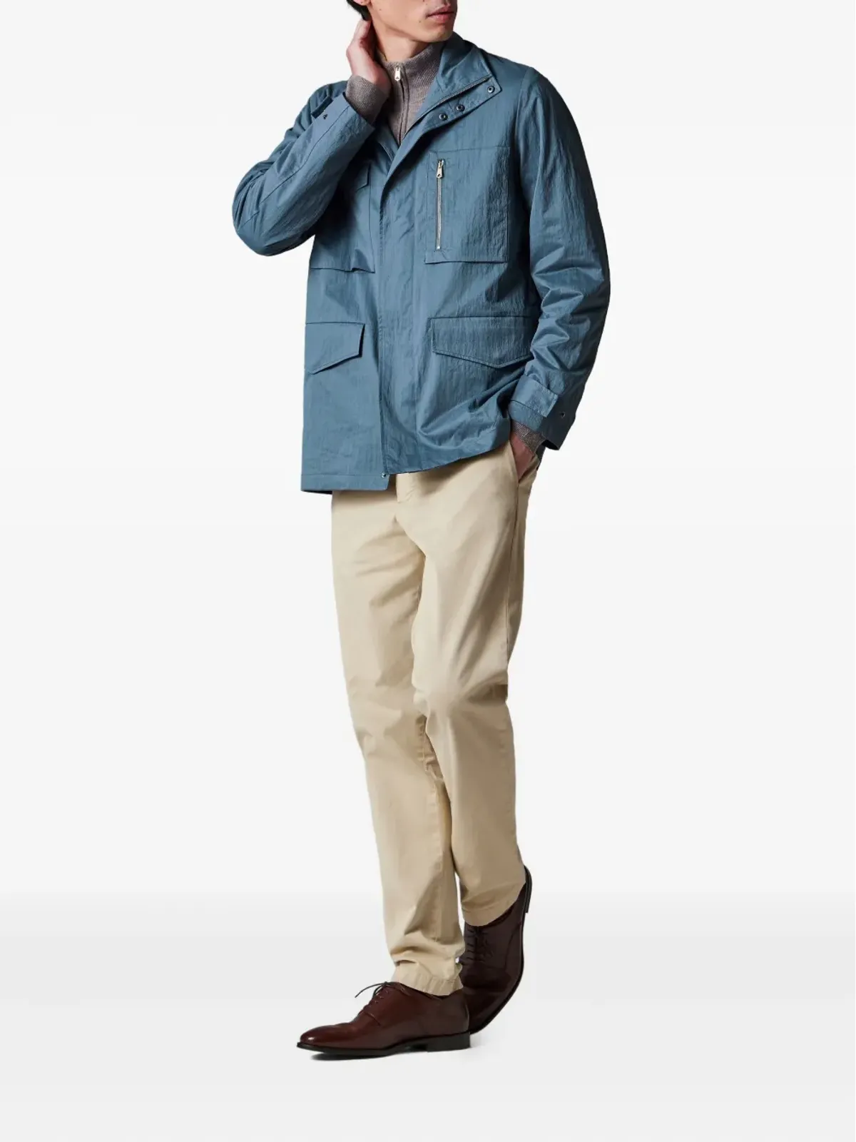 Paul Smith ハイネック・フラップポケット付きジャケット - ブルー - 画像2