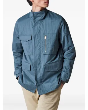 Paul Smith ハイネック・フラップポケット付きジャケット - ブルー - サムネイル3
