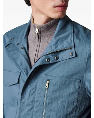 Paul Smith ハイネック・フラップポケット付きジャケット - ブルー - サムネイル4