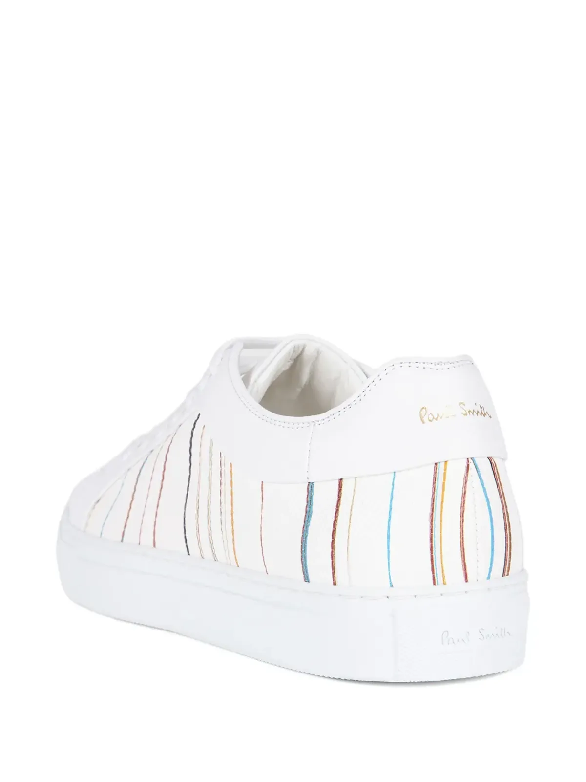 Paul Smith シグネチャー ピンストライプ柄 ロー・トップスニーカー - 画像4