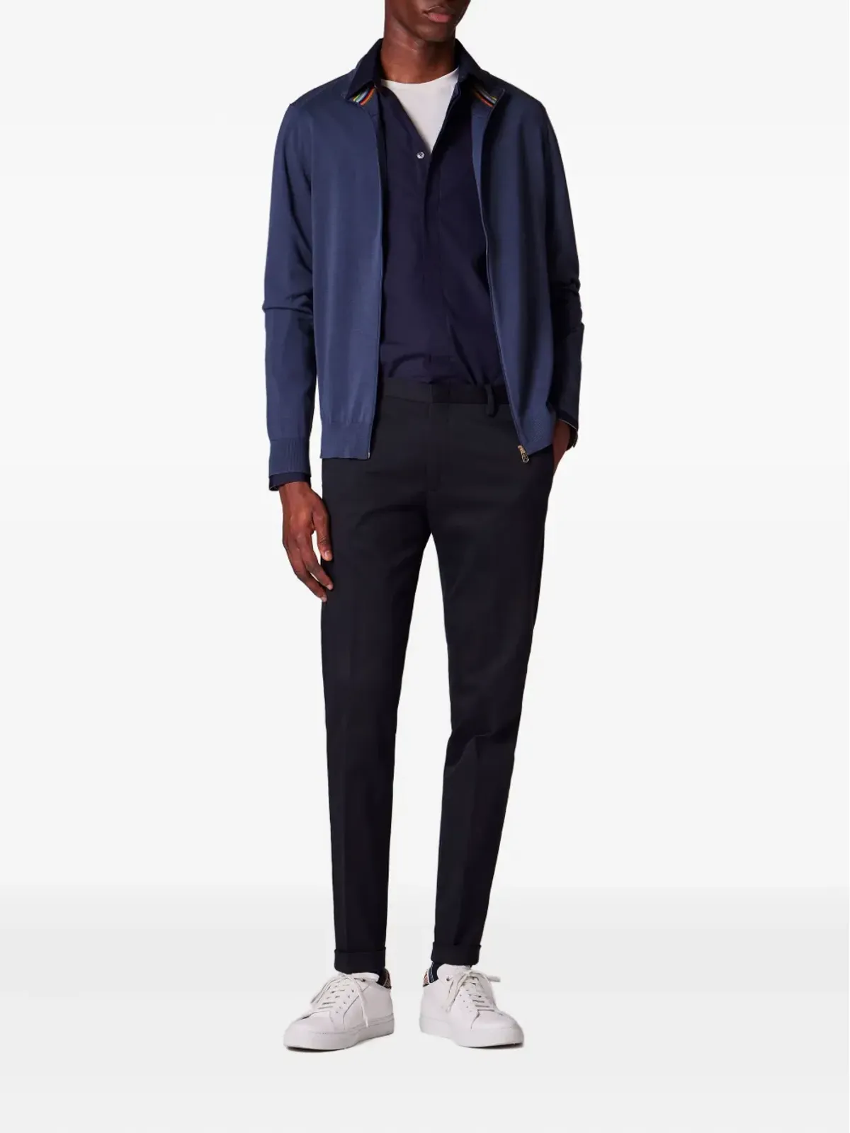 Paul Smith ジップネックリブカフ カーディガン - 画像2