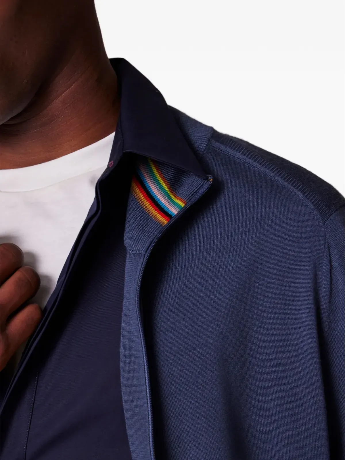 Paul Smith ジップネックリブカフ カーディガン - 画像4
