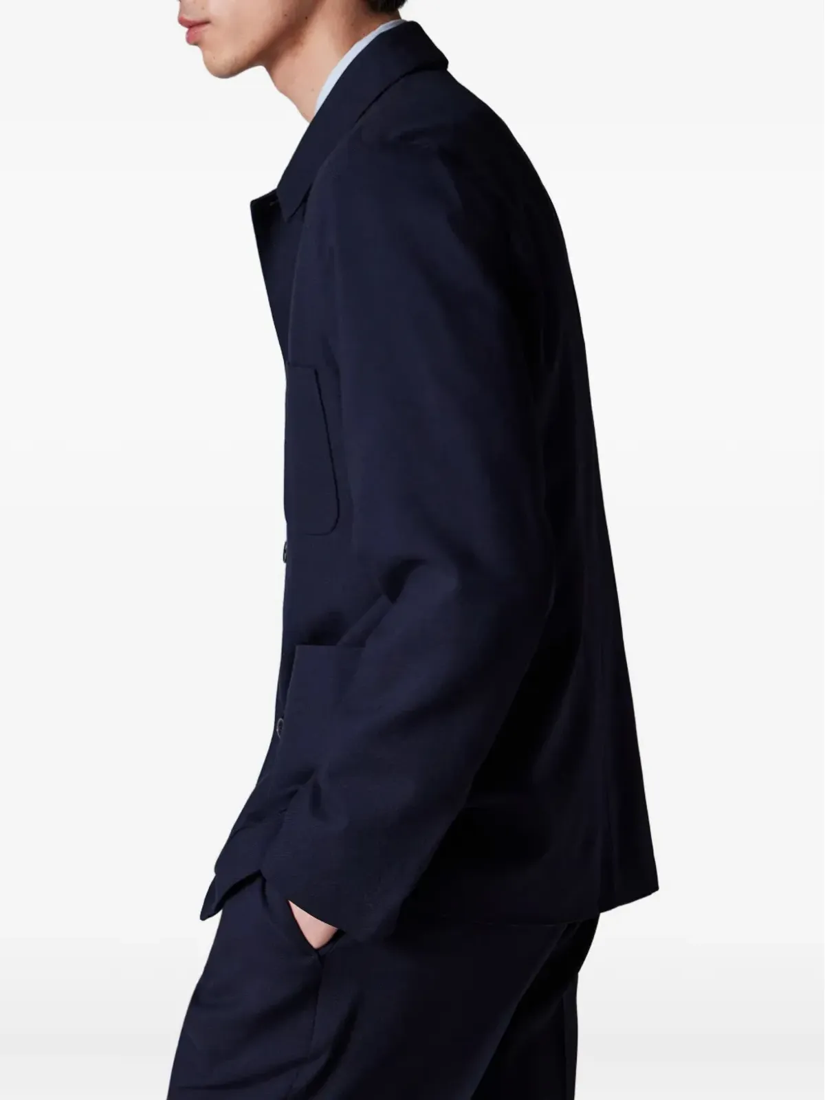 Paul Smith ボタン留め パッチポケット スーツジャケット ブルー - 画像4