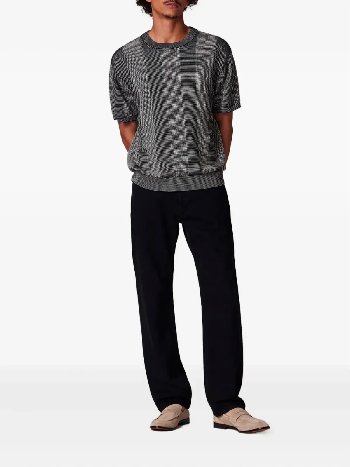 Paul Smith ストライプ柄の半袖Tシャツ - グレー - 画像2