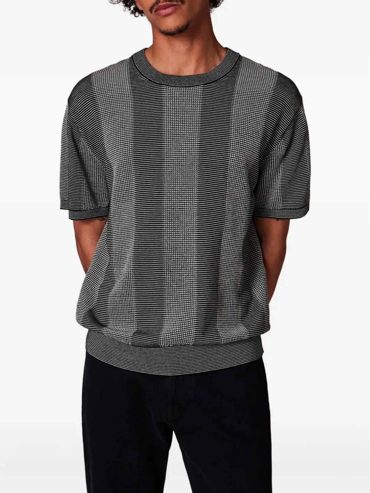 Paul Smith ストライプ柄の半袖Tシャツ - グレー - 画像3