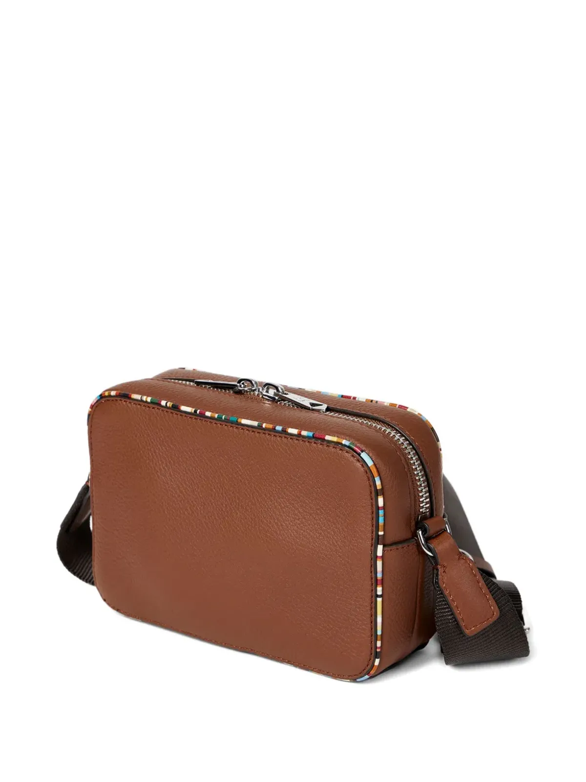 Paul Smith ジップディテール レザー メッセンジャーバッグ - ブラウン - 画像2