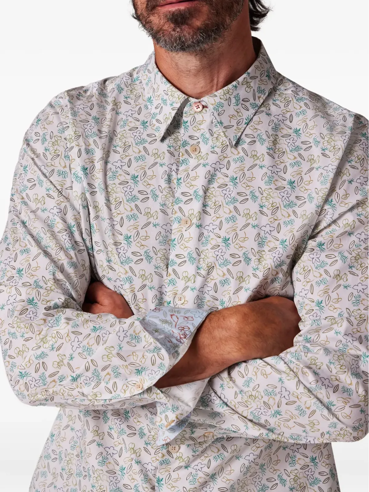 PS Paul Smith Globe Flower shirt - White - 画像3