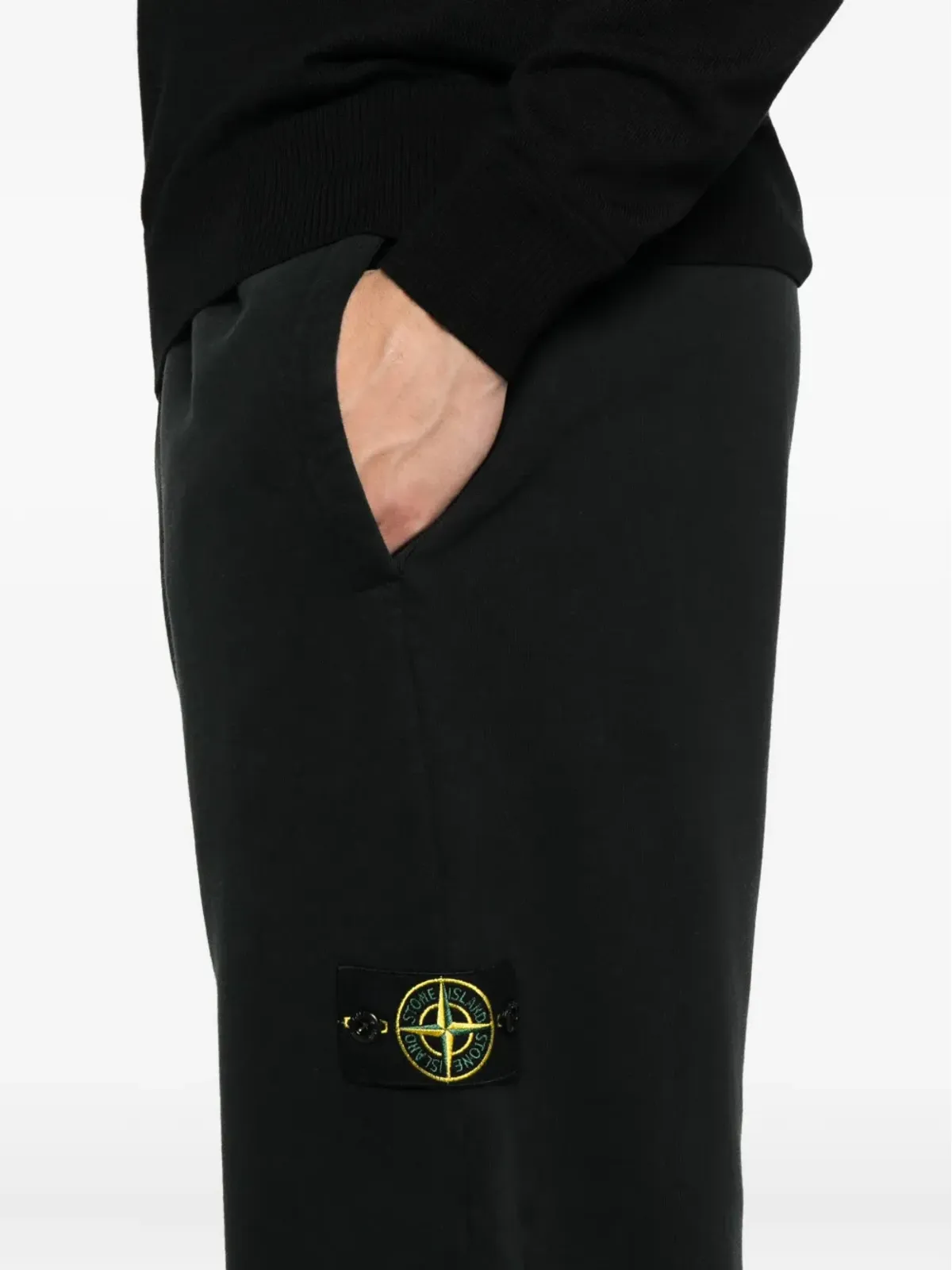 Stone Island ロゴパッチ カフドパンツ - 画像5