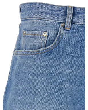 ICON DENIM ロゴパッチ デニムショーツ - サムネイル3