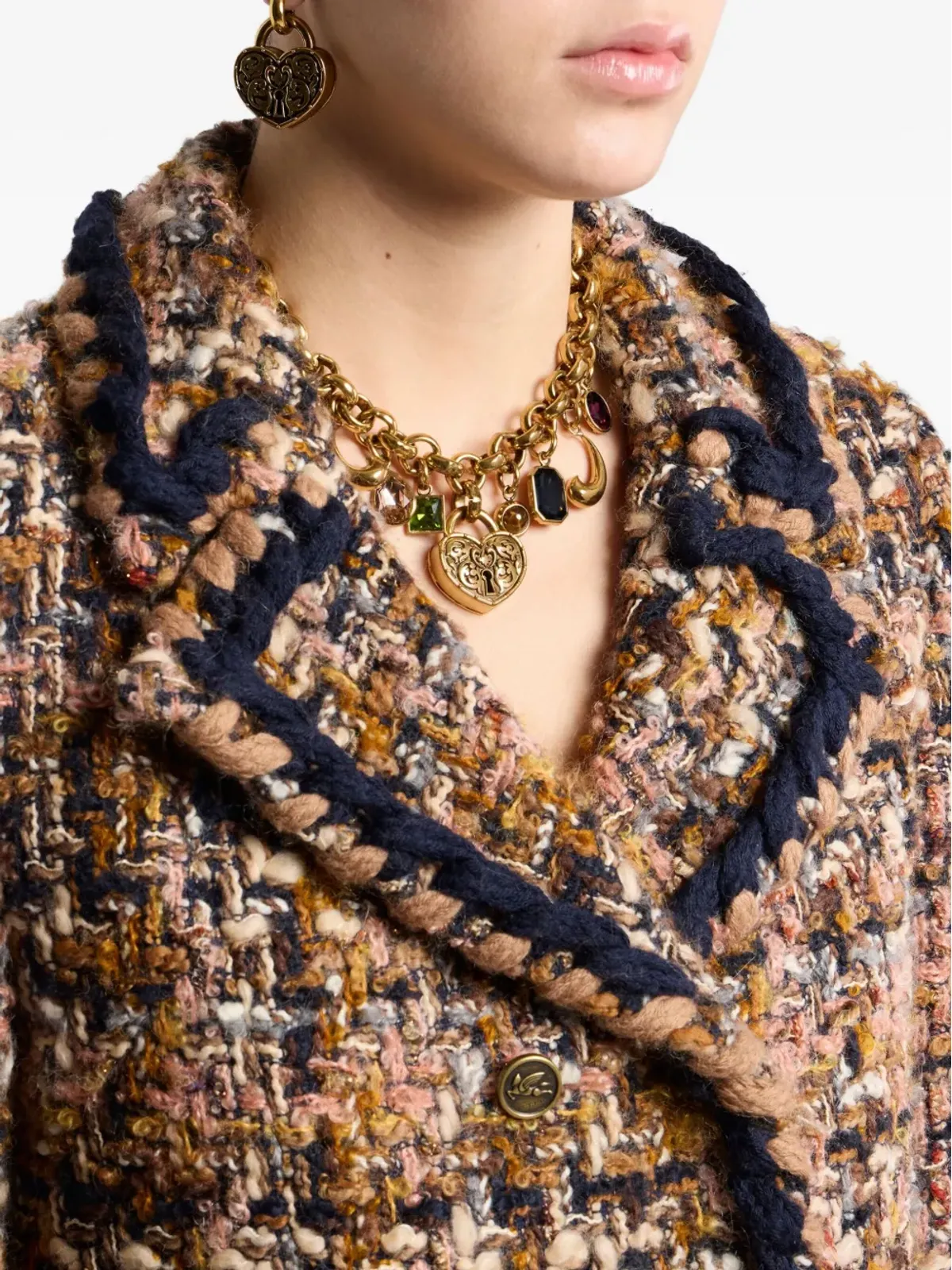 ETRO ハートロックチェーンネックレス - 画像2
