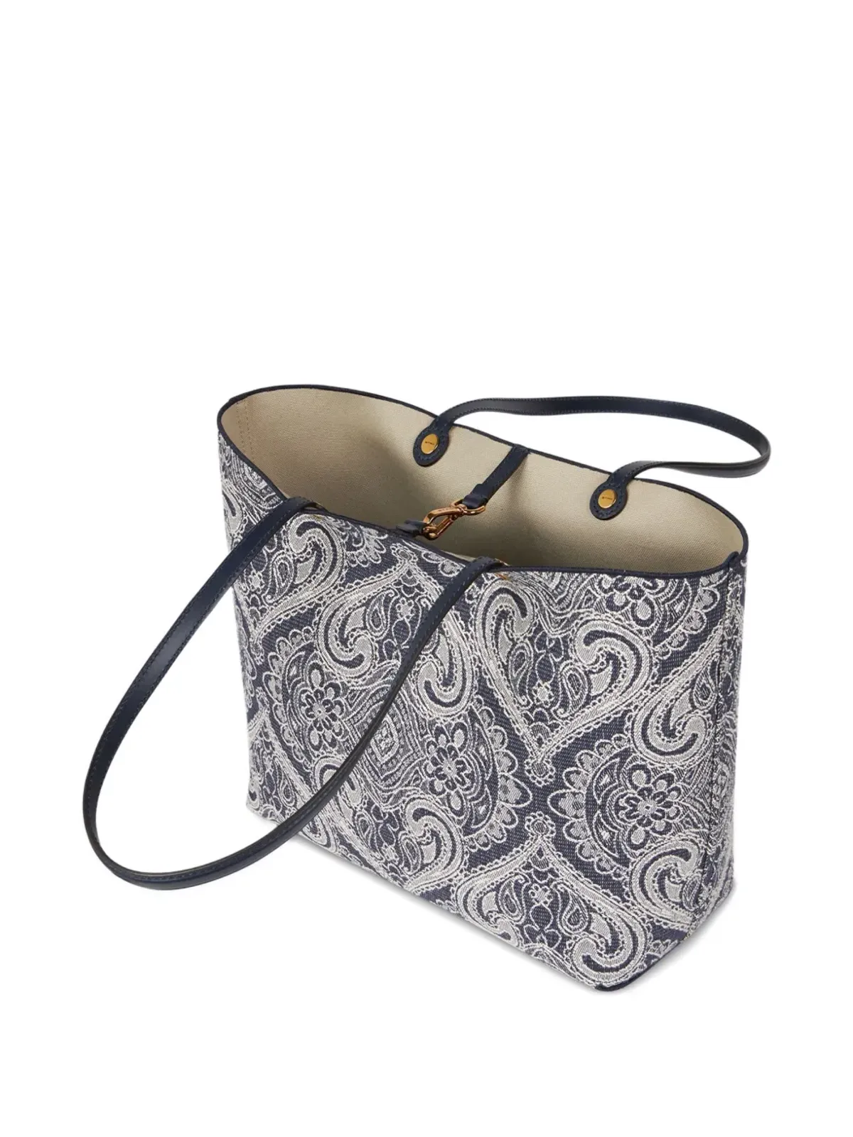 ETRO ペイズリープリント オープントップ トートバッグ - 画像5